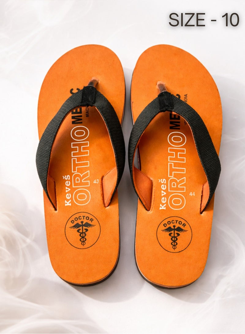 KEVES Ortho Men’s Orthopedic Slippers – Size 10 | EVA Comfort Flip Flop Sandals | Non-Slip Rubber Sole | Diabetic & Medical Slippers (Chappell) | Soft Cushioned Insole | Sandals - Image 1